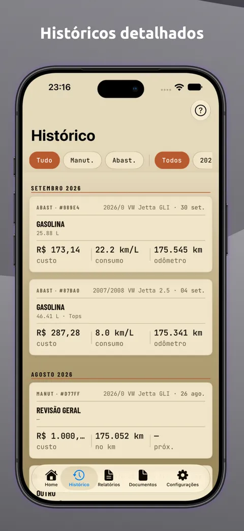 AutocarePro — Telas 2